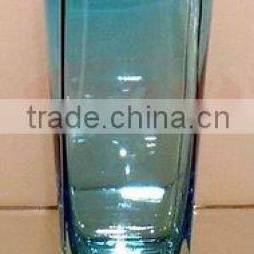 Tall Blue Glass Tumbler