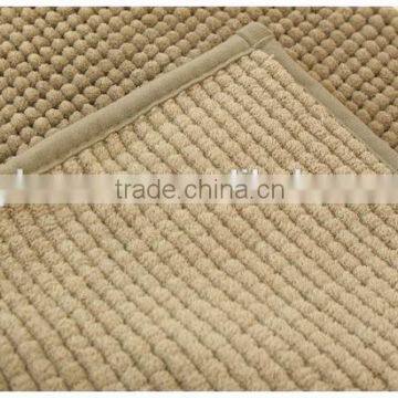 Anti-Slip Polyester Microfiber Bathroom Door Mat / Rubber Floor Mat photo-6