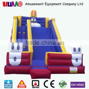 giant inflatable crazy penguin part pool slide