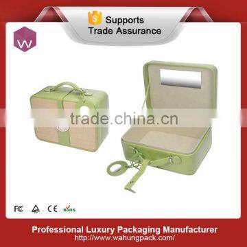 Fashion Leather Material Custom Girls Cosmetic Box