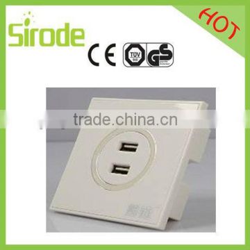 Universal usb wall plug power socket