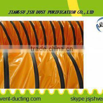 pvc coated flexible heat resistant duct for mine