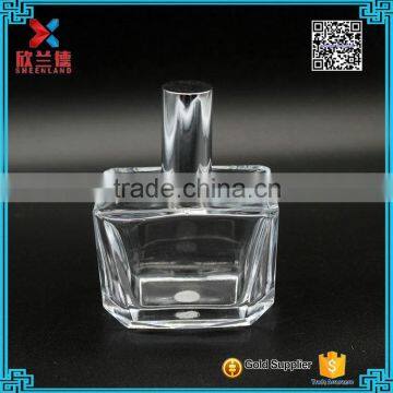 Hot Selling 3 oz Clear Glass Perfume Bottle With Pump Sprayer