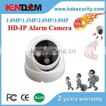 Kendom Useful for Smart Home HD Alarm siren Camera IP 2MP/3MP/4MP Indoor Vandalproof IR dome IP camera tester POE optional