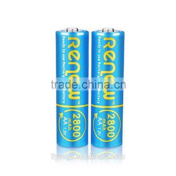 RENEW Brand NiMH AA 2800mAh Ready-To-Use AA Rechargeable Batteries 8Pack photo-3