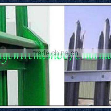 Post of wall mounting Palisade fence panel