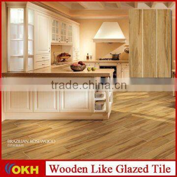 Wood design ceramic floor tile