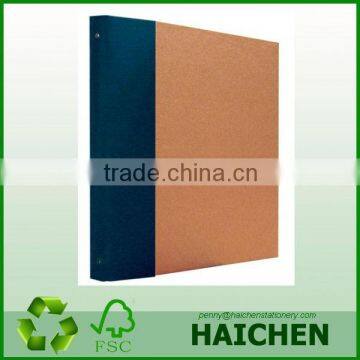 Chea Three Ring Brown Kraft Recycled Binder