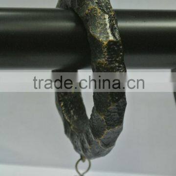 Custom Rocky Resin Curtain Rod Rings With Clips, Drapery Rods And Rings For 1-1/2", 1-3/4" and 2" Wood Curtain Rods photo-3