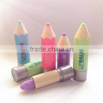 Pencil shape lip balm for gift