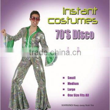 70'S Disco Suit Dancer Mens Fancy Dress 70s Party uniform instant costume