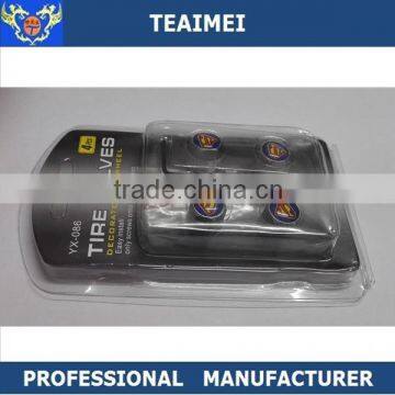 Anti-theft Car Logo Tire Valve Stem Cover Tyre Dust Caps With Lock photo-2