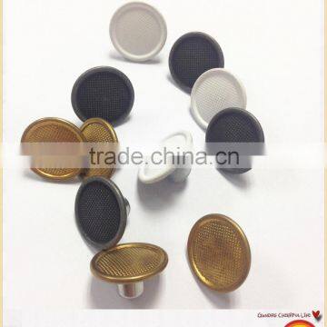 Spray colorful lacquer metal snap button with plating