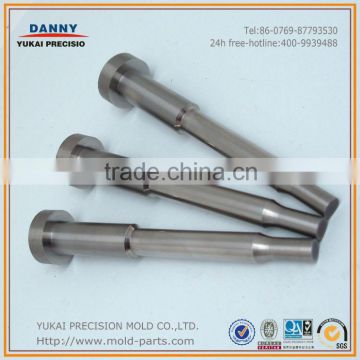 Dongguan OEM Piercing punch/HSS stamping mould parts/M2 perforating punch pin/DIN9861 D punch