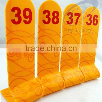 Table number holders for restaurant or hotels