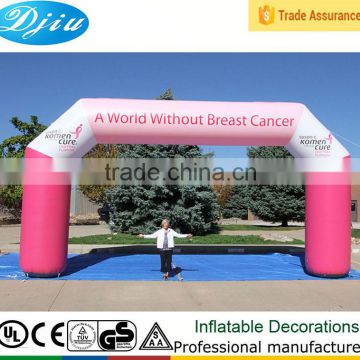 DJ-GM-42 promotional new design advertising pink inflatable arch logo customized