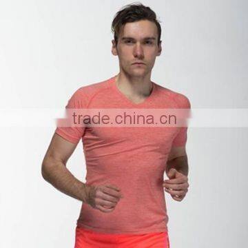 Men plain 100% Polyester custom T-shirt ,running wear