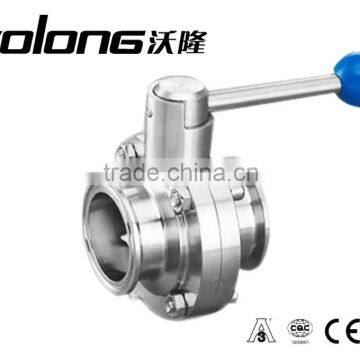 Stainless steel threaded butterfly type valve