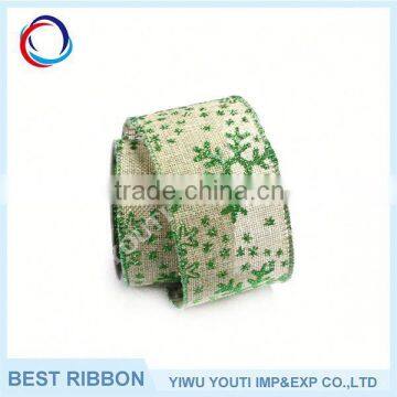 Fashion 2016 wholesale burlap fabric curly bow