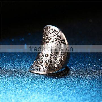 Ethnic Vintage Jewelry Zinc Alloy Rhinestone New Design Gold Finger Ring for Women photo-5