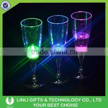 2016 Logo Printed Led Color Changing Flashing Champagne Cup