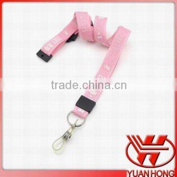 Fashion Nice Silkscreen Printing Flat Lanyard With Slide