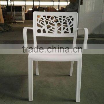 wholesale full PP wider plastic dining viento chairs with arms 1891a