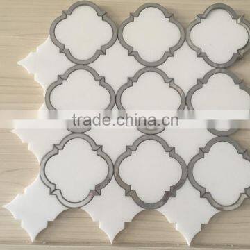 White Marble Lantern Mosaic Tiles