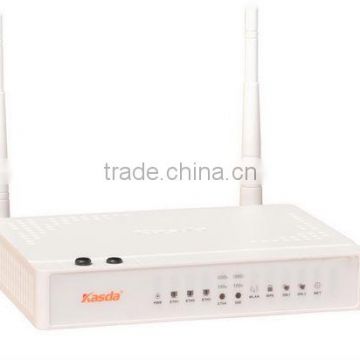 11/b/g/n 300M VOIP ADSL modem wifi router, one FXS port, one USB port, QOS, WPS, TR-069, KASDA KW5862--