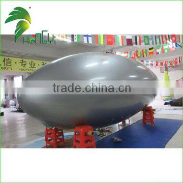 Best Selling Long Silver Custom Make Inflatable RC Blimp / Remote Control Airship Outdoor For sale