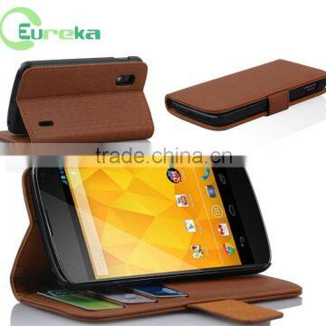 New arrivals pu leather stand cover case for LG Nexus 4