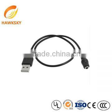 Custom USB Charging Cable USB Male To DC Female Cable Wire Assembly Manufacturer