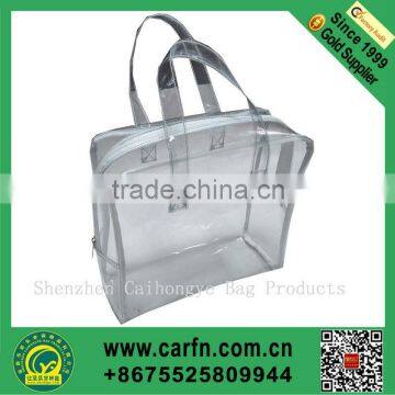 Hot sale clear pvc tote cosmetic bag,packaging clear pvc cosmetic bag