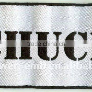 Hot Sale Wording Embroidery Patch