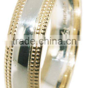Gold and Argentium 960 Silver Combo Wedding Rings