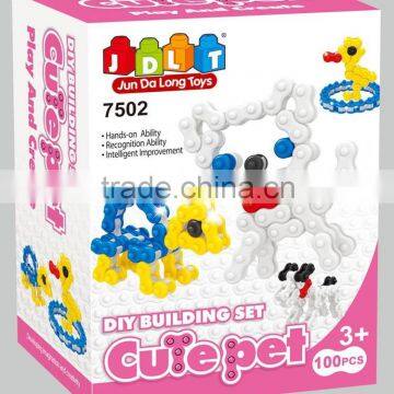 BNE100830 cute pert block 100pcs Educational assambling toys building block set