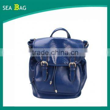 Fashion Soft color Leather cute backpack for girls and promotion