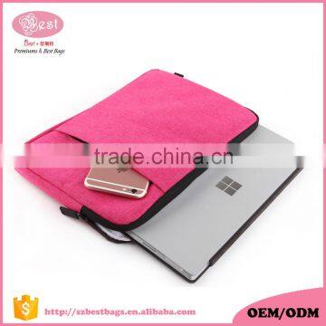 Customized portable polyester laptop sleeve China supplier
