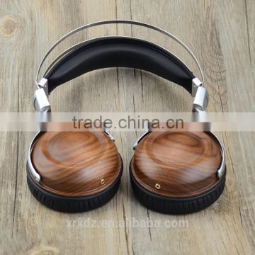 super bass headphone wooden stereo headphone wooden hifi headphone with mic