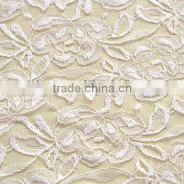 Nylon polyester spandex wedding lace fabric 2016