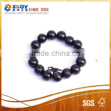 Global wholesale hip hop wood bead bracelet factory supply