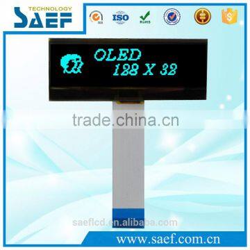 Free viewing angle OLED 128x32 Graphic with Blue OLED display module with SPI interface