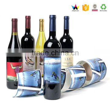 Led wine bottle shrink sticker