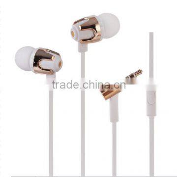 Noise Cancelling metal earphone with mic for smartphone