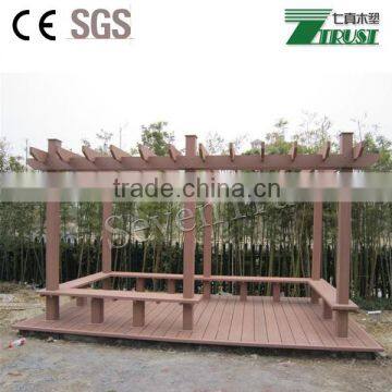 2015 Hot-sale WPC pergola,eco-friendly pergola, outdoor pergola,