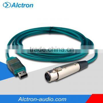 Alctron UC210 Professional Audio Digital Interface, USB adapter cable, XLR to USB converter