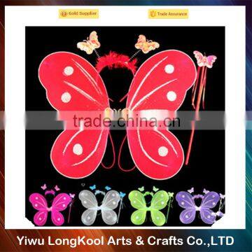 Dress-up kids party cheap butterfly wings full color fairy wings