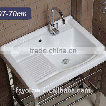 Bathroom Rectangular Ceramic Clothes Washing Countertop Wash Basin photo-2