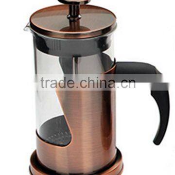 Stainless steel with glass French press coffee maker, french coffee maker,expresso coffee maker usd3.8