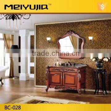 Hot sale floor mounted solid wood bathroom cabinet